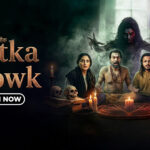 Matka Chowk Punjabi horror web series poster streaming on Chaupal OTT, featuring friends performing a black magic ritual with a terrifying supernatural spirit in one of the latest Punjabi web series.